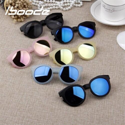 Iboode Kids Sunglasses Colorful Reflective Mirror sunglasses Children Boy Girl Baby UV400 Protection Eyewear Shades Goggles