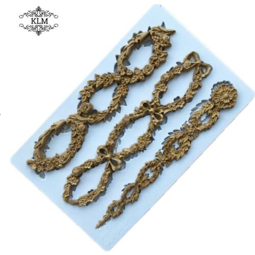 KLM new nail ring cake silicone mold clay tools cake decoration skills chocolate tools making cake shop kitchen baking tools