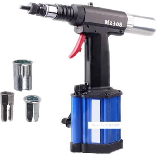 M2308 Nut Rivet Gun Industrial Grade Riveting Tool Pneumatic Rivet Nut Gun Automatic Riveting Rivet Nut Tool M3-M8 0.5-0.7M 1/4"