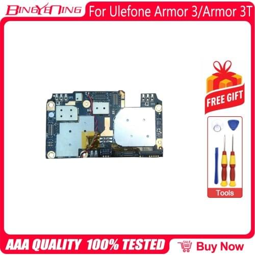 BingYeNing New Original mainboard 4G+64G ROM Motherboard flex cable board For Ulefone Armor 3/Armor 3T Android 8.1 Phone