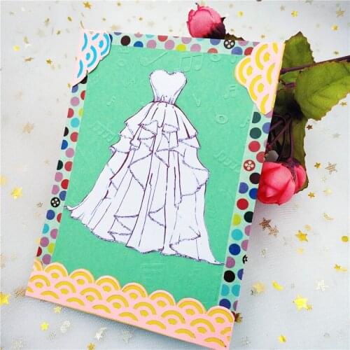 Metal Love wedding dress paper die cutting dies for Scrapbooking/DIY Easter wedding Halloween Easter card