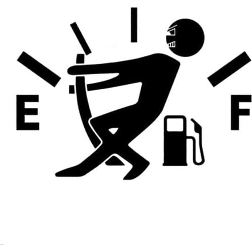 Motorcycle sticker High Gas Consumption Decal Fuel Gage Empty Stickers Funny Vinyl JDM Car Stickers Car Styling