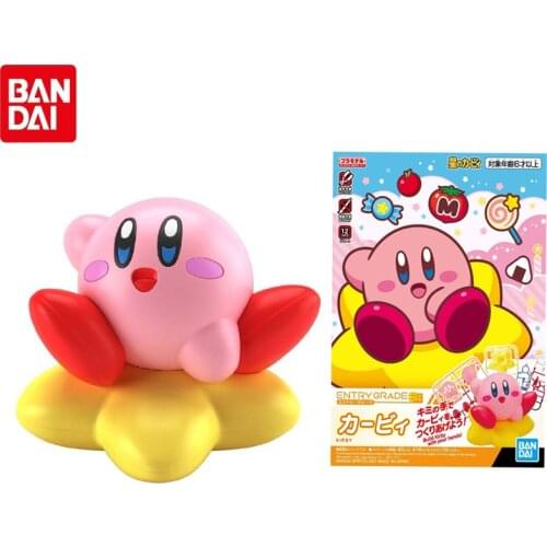 Bandai Genuine EG ENTRY GRADE Kirby Pink Demon Assembly Model Kirby Anime Action Figure Colletion Model Toys Gifts For Children