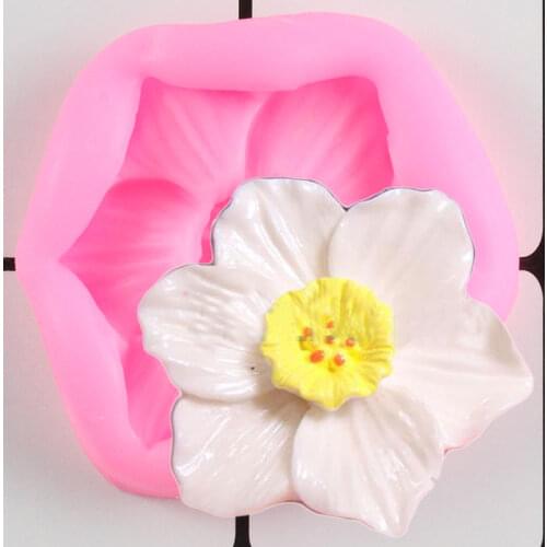 Plumeria Flower Silicone Mold Cupcake Decoration Fondant Mold Cake Decorating Tool Candy Chocolate Gumpaste Mould Kitchen Baking