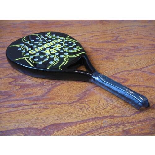 Mens Womens Professional Full Carbon Beach Tennis Paddle Racket Soft EVA Face Tennis Raqueta With Bag -40