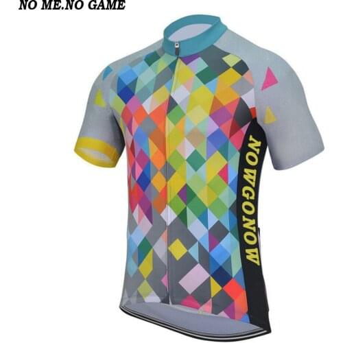Multicolor Mens retro Cycling Jersey MTB bicycle jersey cycling Wear Summer Short Sleeve Road Bike clothes Cycling Clothing