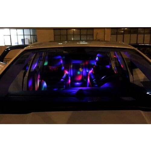 Led crystal Magic Ball outdoor car DJ lights Voice control USB Car Stage lights Colorful rotation