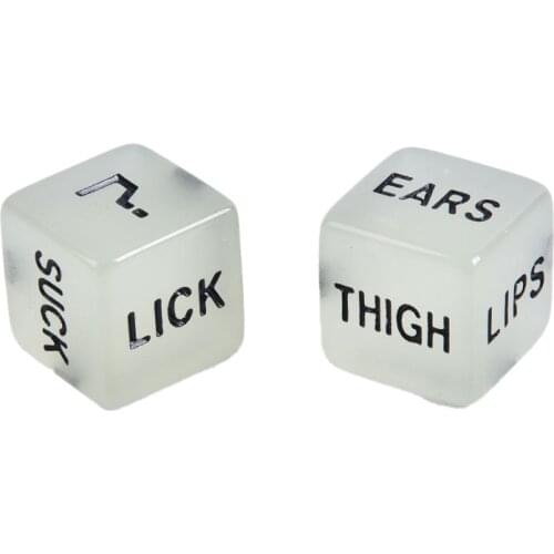 Glow In Dark Erotic Love Dice Toys Adult Couple Lovers Party Fun Games Aid Sex Toy Valentines Day Gift for Boyfriend Girlfriend