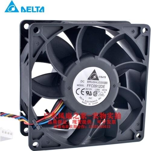 Original FFC0912DE 9cm 9038 12V 1.50A pwm violent large air volume server cooling fan