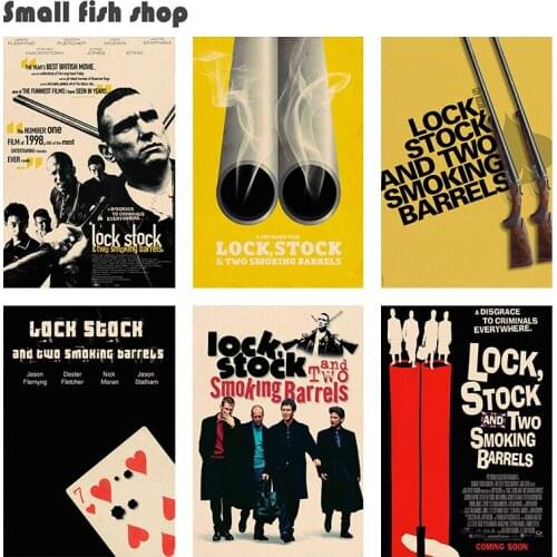 Lock, Stock and Two Smoking Barrels Home Furnishing decoration Kraft Movie Poster Drawing core Wall stickers