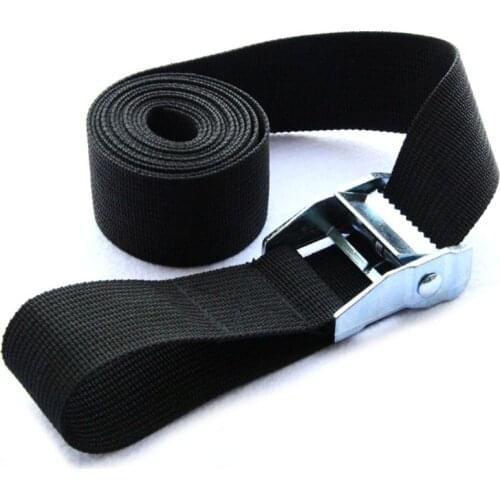 1M Buckle Tie-Down Belt Cargo Straps For Car Motorcycle Bike With Metal Buckle Tow Rope Strong Ratchet Belt
