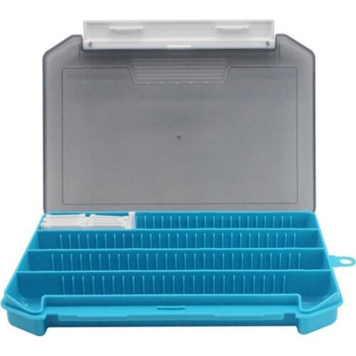 6 Colors Large Capacity Bait Storage Box Bait Case Single-Layer Multifunctional PP Plug-in Lure Storage Box for Fishing Lover