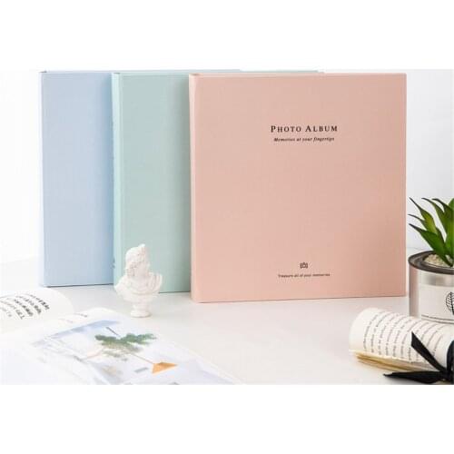 6-Inch 200 Pockets Solid Book Photo Albums Frame Decoration for Wedding Family Memorial Baby Scrapbooking Fotograf Album Card ID