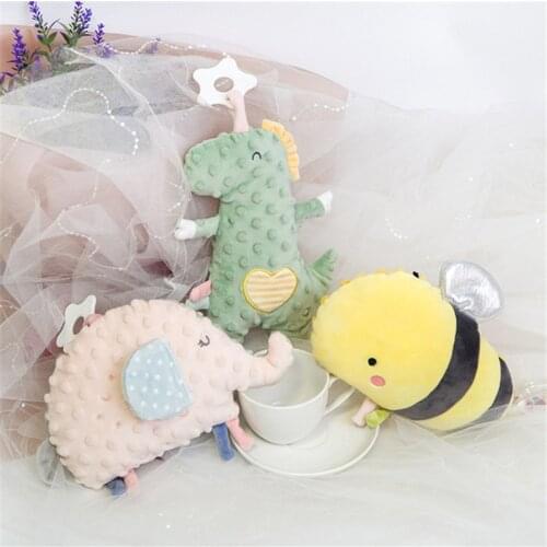 Irregular Shape Animals Kids Cushion Elephant Throw Cushion Dino Hold Pillow Baby Room decoration Crib Bumper with insert