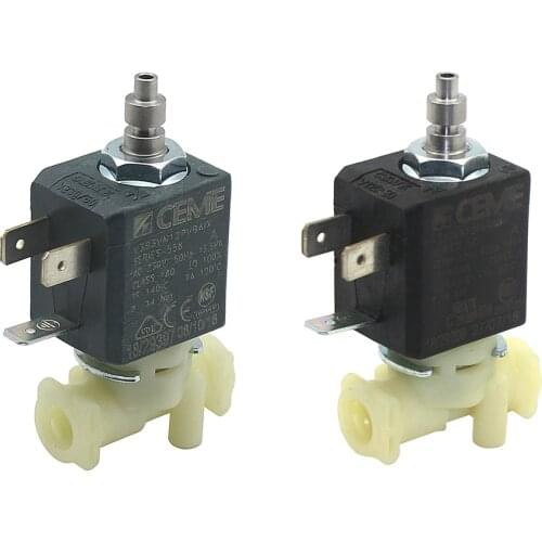 CEME V399 3/2 way NC Direct Acting AC 230V / 110V - 120V 13.5VA 14VA Water Fluid Air Steam Plastic Solenoid Electric Valve
