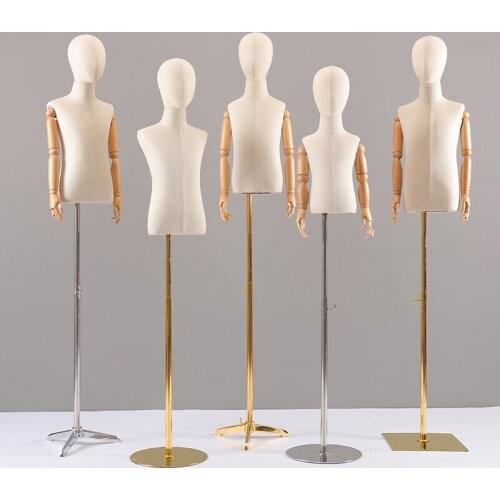 Children Model Half Length Children Clothing Mannequin Children Display Rack Hot Sale
