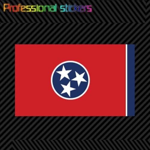 Tennessee Flag Sticker Decal Self Adhesive Vinyl State Tennessean TN Stickers for Car, RV, Laptops, Motorcycles