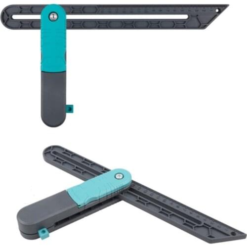 Lock Angle Measure Tool Adjustable Angle Ruler Fast Marking Measuring Ruler Multi-function Convenient Tools & Home Improvement