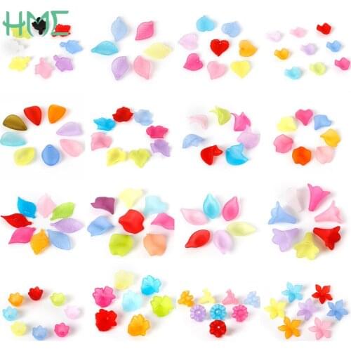 Chunky Bead Jewelry 6-12mm Acrylic Matting Flower Beads for Necklaces Jewelry Making DIY Crafts Women Bracelet 50g(48-400pcs)