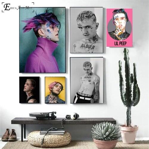 Lil Peep Classic Figure Singer Poster And Print Canvas Art Painting Wall Pictures For Living Room Decoration Home Decor No Frame