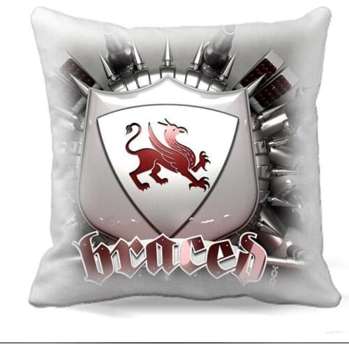 The logo Cotton polyester Throw Pillow Case Bed Decorative Square Cushion cover Home Office car sofa seat