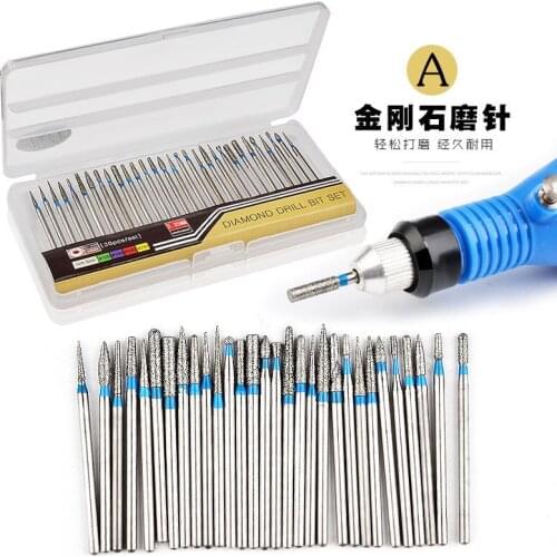 2019 Limited Cross-border for Hot Style Manicure Diamond Grinding Head Suit 30 Tungsten Alloy Polishing Tools