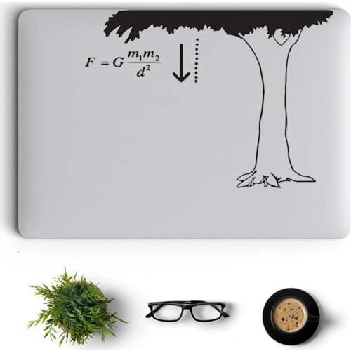 Newton The Law of Gravity Humor Laptop Decal for Apple MacBook Air 13 Sticker Pro Retina 11 12 15 inch Mac HP Dell Mi book Skin