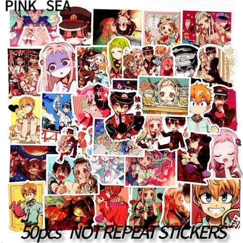 10/30/50PCS/Pack Anime Toilet-Bound Hanako-kun Cartoon Character Manga Crystal DIY Graffiti Stickers For Laptop Car Skateboard