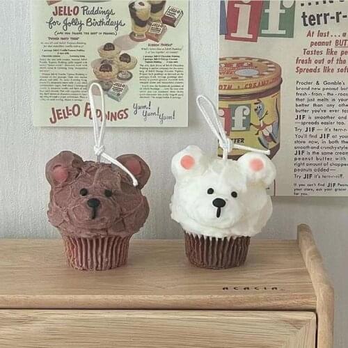New Cute Bear Cup Cake Shape Silicone Mold for Candle Making Handmade DIY Candle Molds