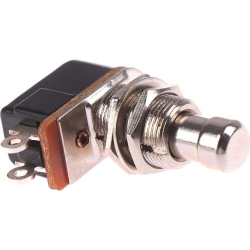 1pc NEW SPST Momentary Soft Touch Push Button Stomp Foot Pedal Switch Electric Guitar Switch OFF-Momentary ON