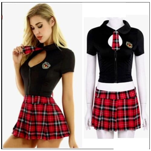 Pleated Skirt Cosplay Youth Student Sexy Lingerie Uniforms Sexy Costumes Women Sex Products Sexy Underwear Role Play Erotic