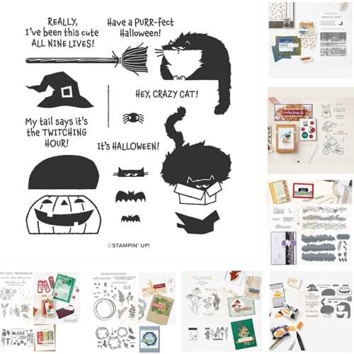 Christmas Tree Halloween Pumpkin Flower Bunny Metal Cutting Dies Stamps Scrapbooking Decor Embossing Diy Card 2021 New Arrival