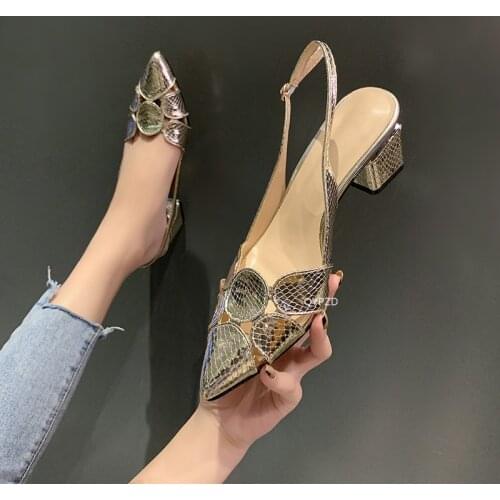 Female Pointed High Heel Sandals Female Wedding Office Ladies Shoes Female Sandals Female Muller Sandals Women Sandals