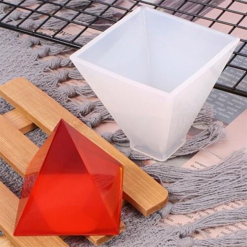Pyramid Silicone Mold DIY Crystal Epoxy Resin Craft Handmade Jewelry Triangle Dried Flower Decoration Model Handcraft Resin Mold
