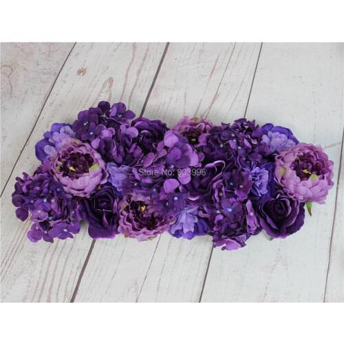 SPR purple High quality 10pcs/lot wedding flower wall stage backdrop decorative wholesale artificial flower table centerpiece