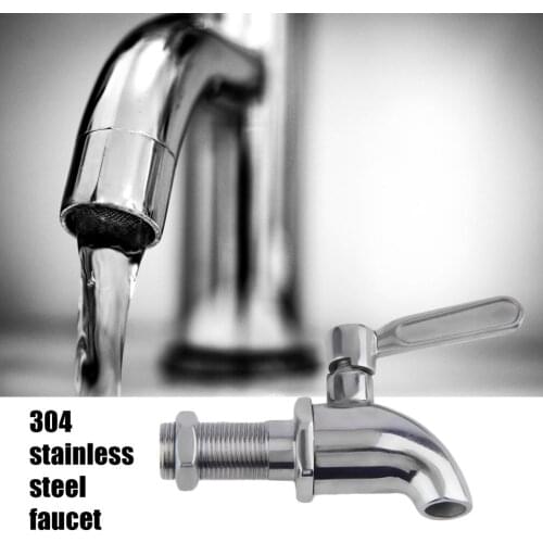 Durable Stainless Steel Beverage Drink Dispenser Wine Barrel Spigot/Faucet/Tap for Home Bathroom Kitchen