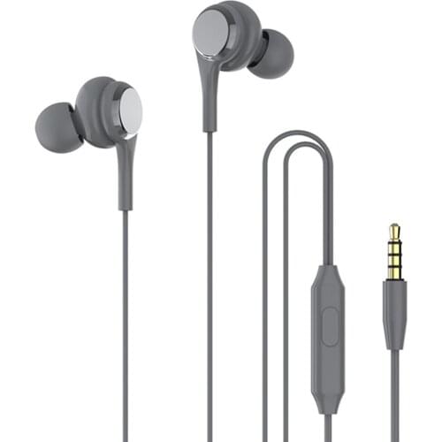 Stereo Bass Earphone Sports Earplug 3.5mm In-ear Wired Earphones Headphones With Microphone Music Gaming Headset for Android IOS