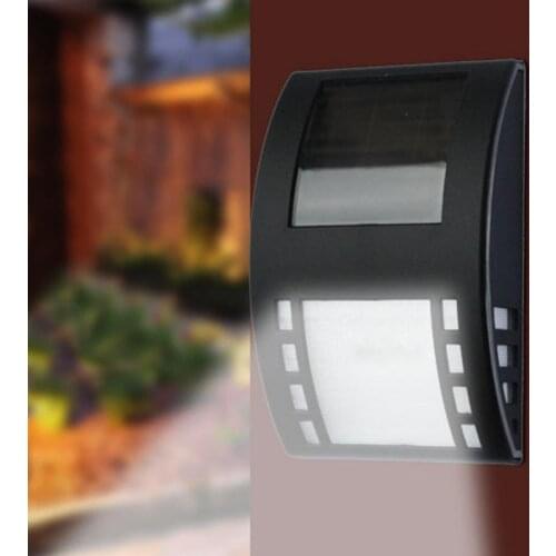 LED Solar Light Light-Control Outdoor Wall Lamp Gate Post Street Lamp for Garden Yard