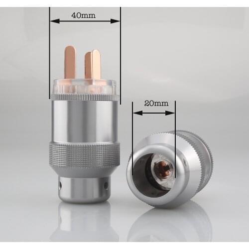 High Quality Audiocrast P114 Hi-End AU Power Plug Australia standard Power Connector
