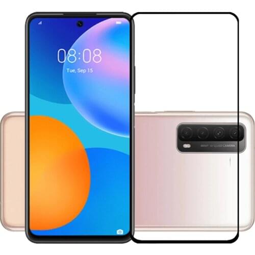 75 Pcs/Lot 2.5D Premium Tempered Glass for Huawei P smart 2021 Full Cover Screen Protector Protective Film P smart 2021