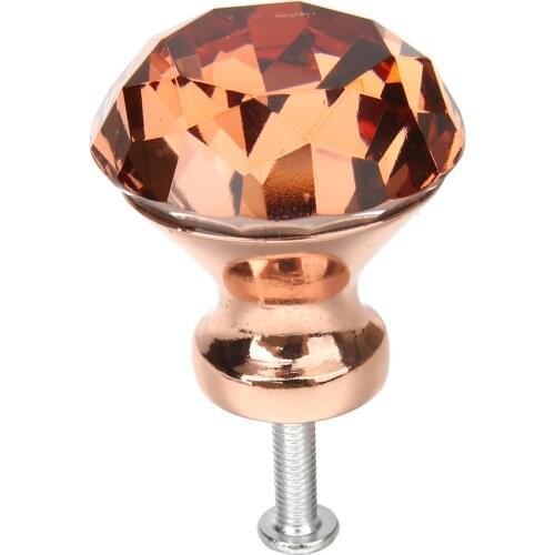 Mini K9 Crystal Door Pull Handle Knob Home Cabinet Drawer Dresser Door Knob Puller Retro Furniture Door Hardware Decoration