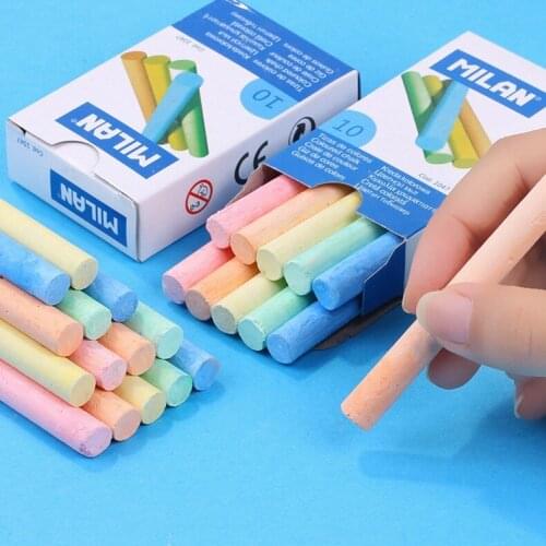 10pcs childrens painting graffiti chalk teaching office equipment white board blackboard color chalk