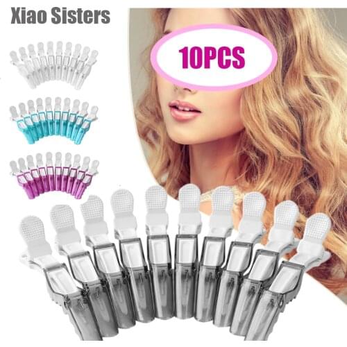 Hairstyle Salon DIY Hair Styling Tool 10pcs Hair Sectioning Clips Set Hairdressing Salon Hair Grip Hair Cutting Clips