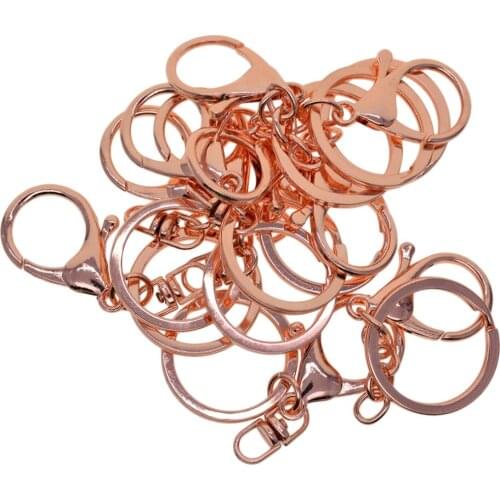 10Pcs Aluminum Alloy Lobster Claw Clasps Key Chain Jewelry Fastener Hook Jewelry