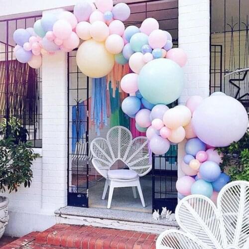 5inch/100pcs Double Layer Candy Color Balloon Wedding Celebration Birthday Party Event Layout Arch Background Wall Modeling Prop
