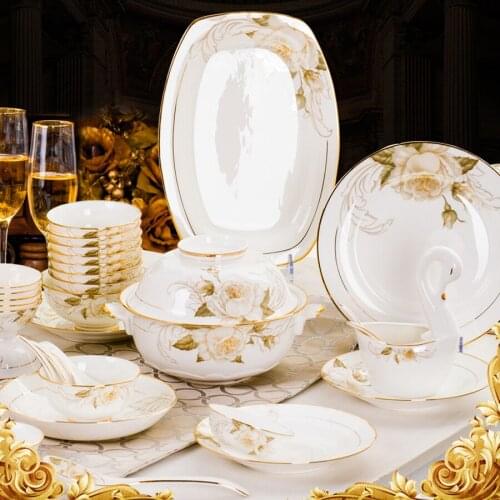 58 Heads Outline In Ceramic Dinner Dish Rice Bowl Soup Bowl Salad Noodles Bowl Plate Dish Bowl Dinnerware Sets Kitchen Tableware