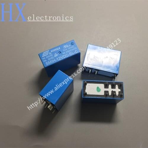 Free shipping 2PCS SMIH-05VDC-SL-C SMIH-12VDC-SL-C SMIH-24VDC-SL-C 05 12 24 V Relays 16A 250V