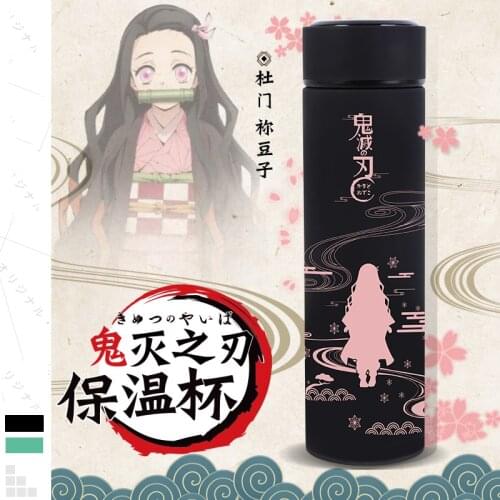 Anime Demon Slayer Kimetsu no Yaiba Kamado Nezuko Cosplay Unisex Drink water stainless steel Water cup Autumn Winter Thermos cup