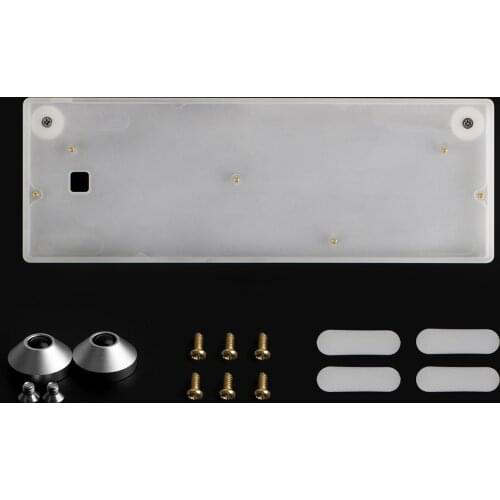 Keyboard Case Frosted Acrylic Shell for 60% DIY GH60, Professional Accessories