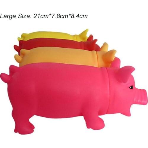 Cleaning Teeth Dog Cat Chewing Toy Pig Squeak Cute Rubber Pet Dog Puppy Playing Pig Toy Squeaker Squeaky With Sound